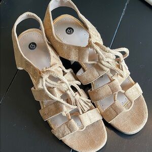 Lace up sandals size 10